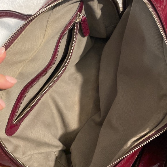 Dolce&gabbana patent leather Lily stripe bag. Cherry color egg yolk stripe. - Picture 9 of 16